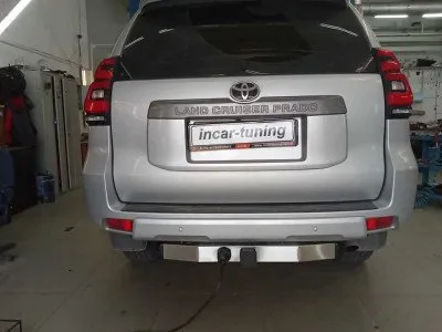 Фаркоп тип шара E с нерж. накладкой для Toyota Land Cruiser Prado 2002-2025 / Lexus GX 2002-2013 (TPR-09-991124.00)