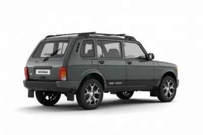 Рейлинги крыши с поперечинами Алюминий черный для ВАЗ (LADA) 4x4 (Нива) 1993-2019 (LNU551502)