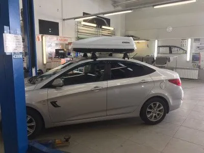 Автобокс ACTIVE S, 320л, 1500х760х400 с двусторонним открыванием белый (UNI-XX-441302.44)