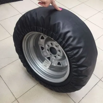 Чехол для запасного колеса прицепа (R14-60 см) черный (УТ-00039392)