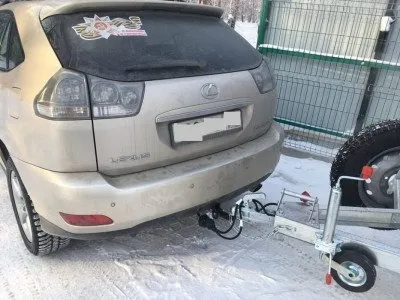Фаркоп тип шара A для Lexus RX 2003-2009 / Toyota Highlander 2003-2007 (LX 02)