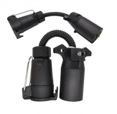 Переходник розетки фаркопа c USA 7-pin на EURO 7-pin (usa7euro7)