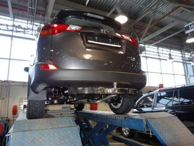 Фаркоп тип шара F с нерж. накладкой для Toyota RAV4 2012-2019 (24.2339.08)