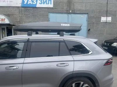 Автобокс, 500л, 2040х800х340 с двусторонним открыванием серый (УТ-00044698)