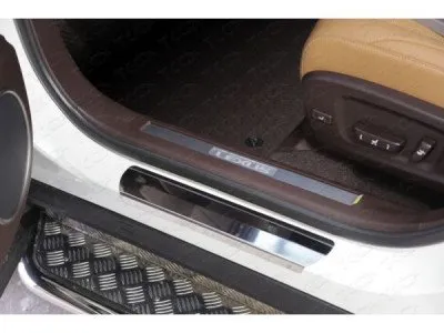 Накладки на пороги лист зеркальный Нержавеющая сталь для Lexus RX 2015-2019 (LEXRX200t15-16)