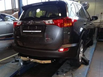 Фаркоп тип шара F с нерж. накладкой для Toyota RAV4 2012-2019 (24.2339.08)