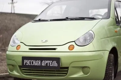 Реснички на фары под покраску для Daewoo Matiz 2000-2015 (REDM-042300)