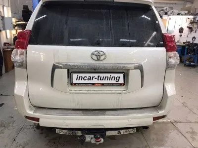 Фаркоп тип шара F с нерж. накладкой для Lexus GX 2002-2023 / Toyota Land Cruiser Prado 2002-2025 (T113-F(N))
