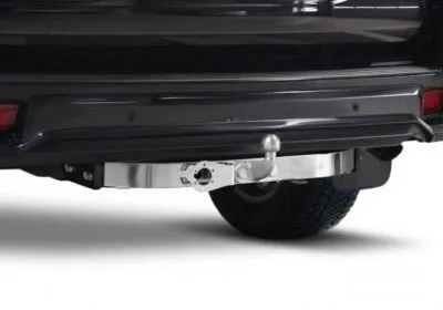 Фаркоп тип шара F с нерж. накладкой для Toyota Land Cruiser Prado 2017-2024 (Black Onyx) (F.5714.005)