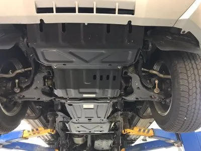 Защита картера и редуктора сталь 2 мм для Mitsubishi Pajero Sport 2015-2025, L200 2015-2025 / FIAT F (alf14472)
