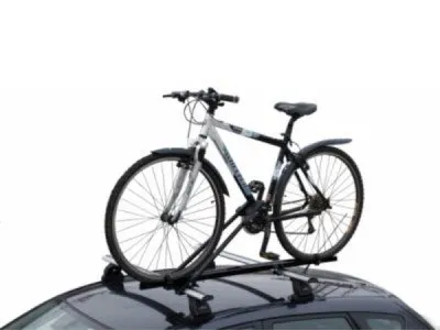 Крепление для велосипеда на крышу LUXBike-1, с замком серебристый (691028)