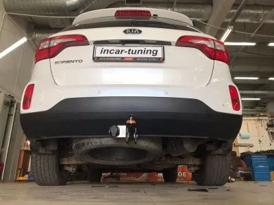 Фаркоп тип шара A для Kia Sorento 2012-2021 / Hyundai Santa Fe 2012-2016, Grand Santa Fe 2015-2018 ( (H224-A)