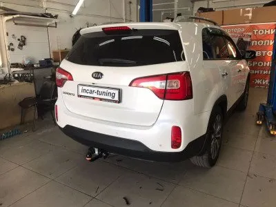 Фаркоп тип шара A для Kia Sorento 2012-2021 / Hyundai Santa Fe 2012-2016, Grand Santa Fe 2015-2018 ( (H224-A)