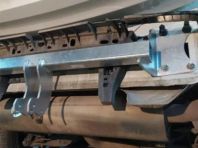Фаркоп оцинкованный тип шара A для BMW X6 2014-2020, X5 2006-2018 (кроме авто с М-пакетом) (B017A)