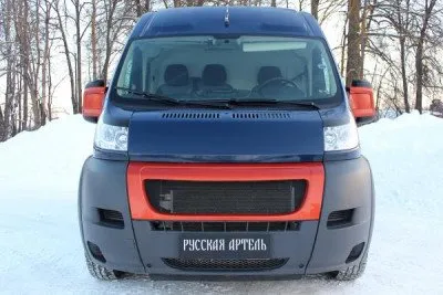 Реснички на фары под покраску для Citroen Jumper Микроавтобус (5 дв) 2006-2013, Jumper Фургон (4 дв) (REFD-021800)