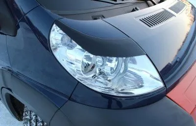 Реснички на фары под покраску для Citroen Jumper Микроавтобус (5 дв) 2006-2013, Jumper Фургон (4 дв) (REFD-021800)