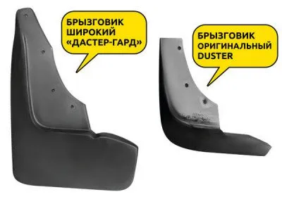 Брызговики задние увеличенные для Renault Duster 2015-2021 (RDU023302)