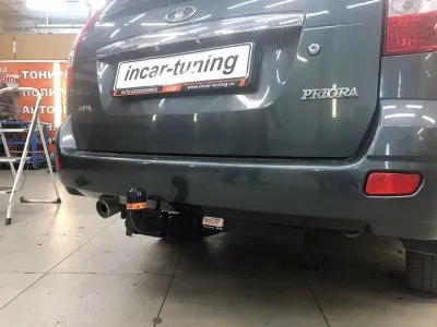 Фаркоп тип шара A для ВАЗ (LADA) Priora Седан 2007-2018, Priora Универсал 2007-2018, Priora Хетчбэк (F.6018.001)