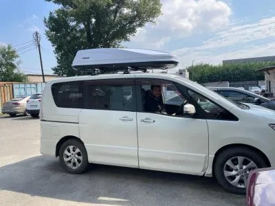 Автобокс ACTIVE L, 650л, 2250х880х450 с двусторонним открыванием белый (UNI-XX-442502.44)