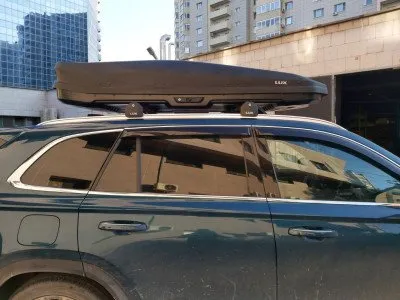 Автобокс IRBIS 206, 470л, 2060х750х360 с двусторонним открыванием черный матовый (793488)