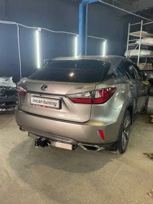Фаркоп тип шара E с нерж. накладкой для Lexus RX 2015-2019 (кроме Long) (LRX-15-991124.00)