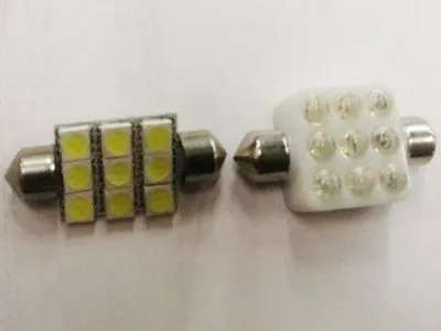 Лампа светодиодная 9 SMD LED цоколь T11х39 1 шт (T11х39 12V7)