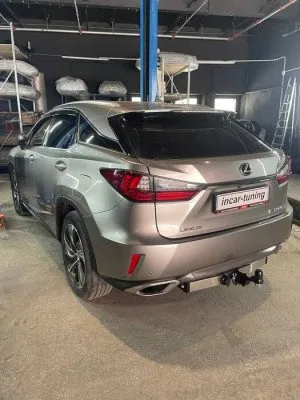 Фаркоп тип шара E с нерж. накладкой для Lexus RX 2015-2019 (кроме Long) (LRX-15-991124.00)