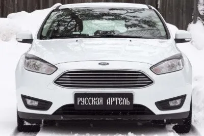 Реснички на фары под покраску для Ford Focus 2014-2025 (REF-083200)