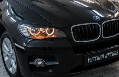 Реснички на фары под покраску для BMW X6 2007-2012 (REBX6-008200)